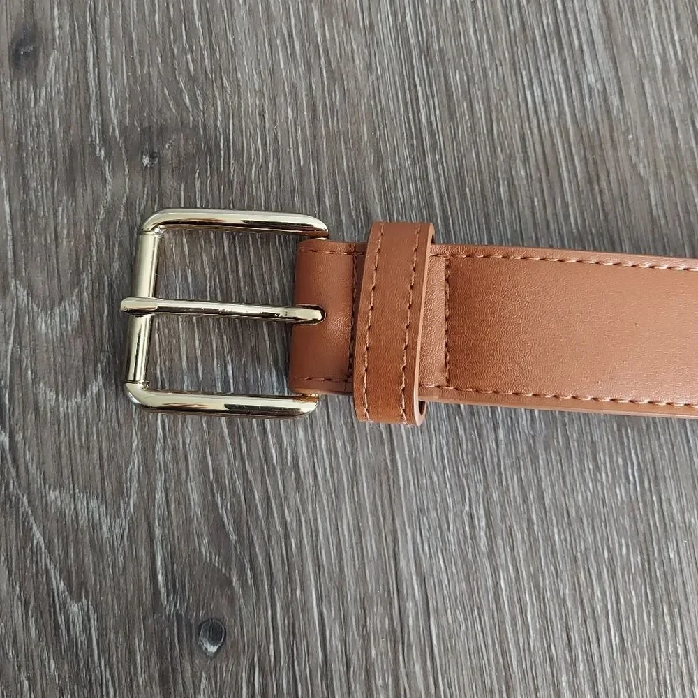 Anne Klein Tan Faux Leather Belt Medium